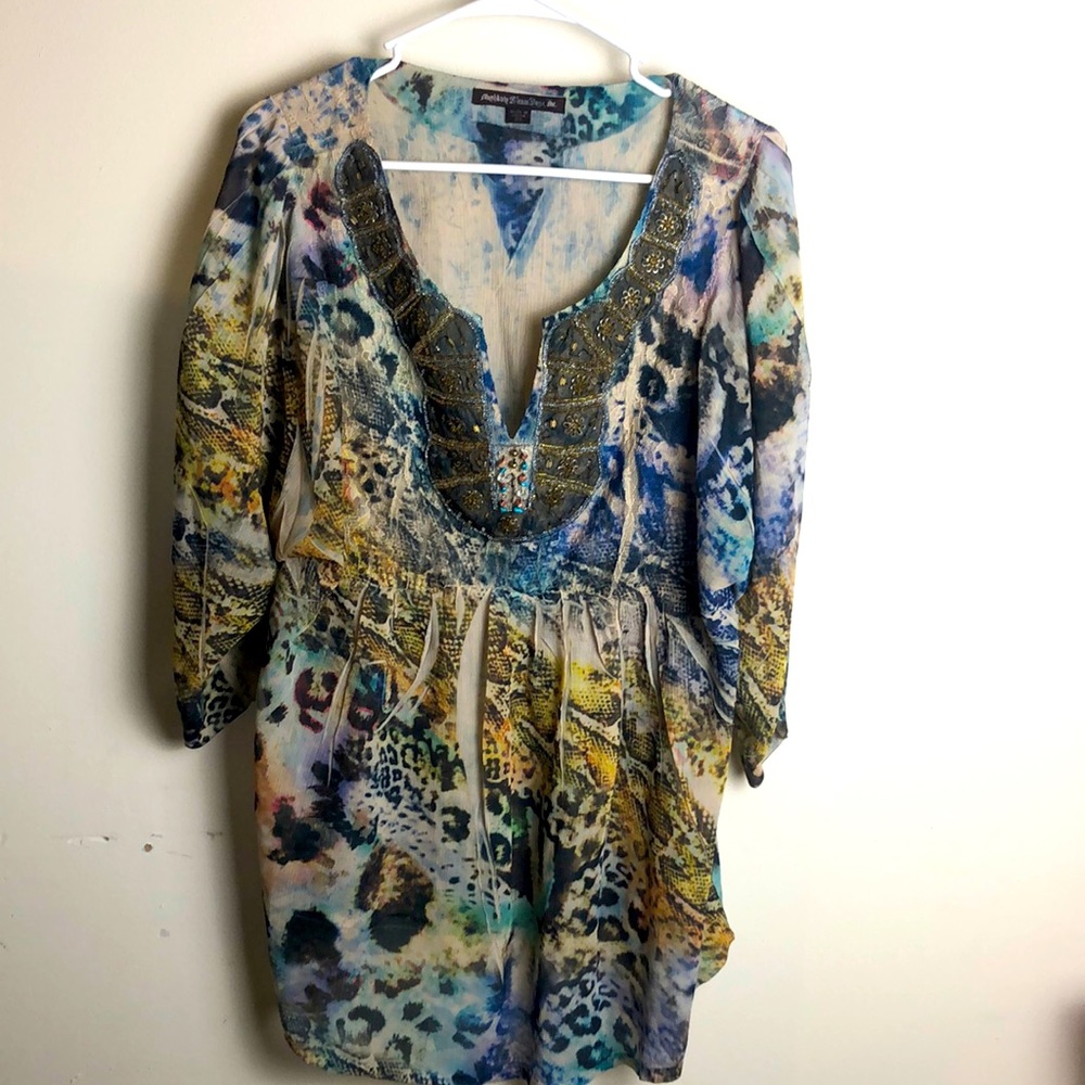 Sienna Rose Multicolor Top - 2X Anuska Womens